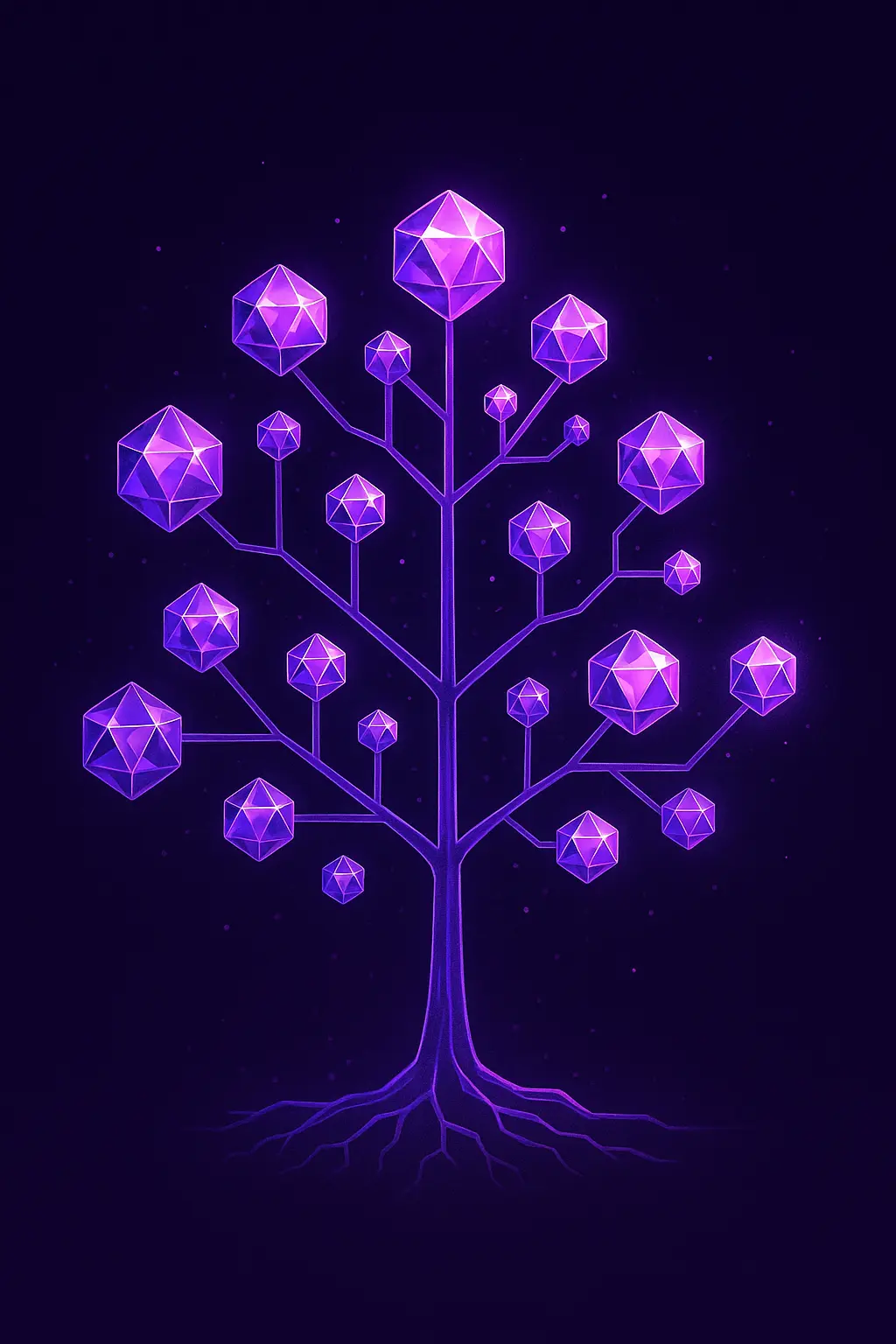 Stylized crystalline tree symbolizing structural sharing in immutable sorted sets.